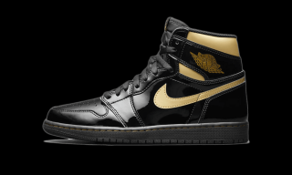 Jordan 1 Retro High  Black Metallic Gold  (2020) Velikost: 40.5