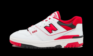 New Balance 550  White Red  Velikost: 37.5