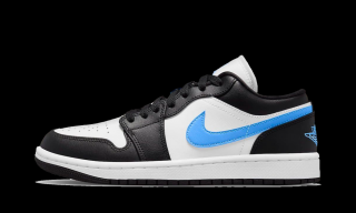 Tenisky Jordan 1 Low Black University Blue White Velikost: 36.5