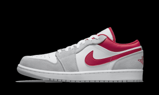 Tenisky Jordan 1 Low SE Light Smoke Grey Gym Red Velikost: 41