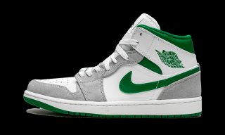 Tenisky Jordan 1 Mid Grey Green Velikost: 40.5