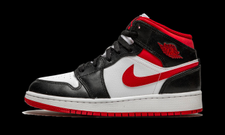 Tenisky Jordan 1 Mid Gym Red Black White GS Velikost: 36.5