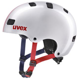Cyklistická přilba Uvex Kid 3 - Race silver Varianta: 55-58 cm