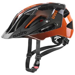 Cyklistická přilba Uvex Quatro - titan/orange Varianta: 52-57 cm