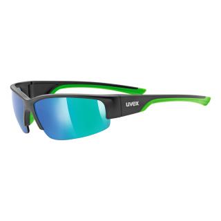 Sluneční brýle Uvex Sportstyle 215 - black mat green/green