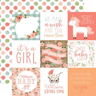 Baby Girl - 4x4 Journaling Cards