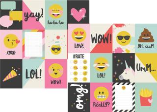 Emoji Love - 3x4 Journaling Card Elements