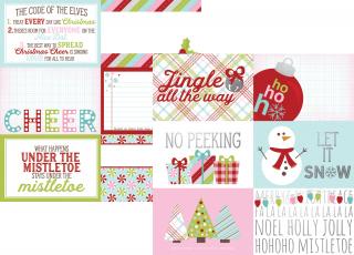 Mistletoe Kisses - 4x6 horizontal elements FOIL