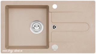 Alveus dřez Cortina 110 - 55 beige, sifon POP-UP