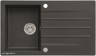 Alveus dřez Cortina 130 - 91 black, sifon POP-UP