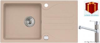 Alveus SET dřez Galapagos 30 + baterie AM 130 - 55 beige