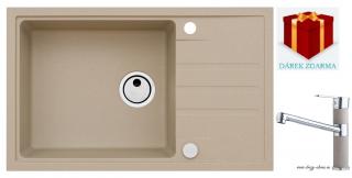 Alveus SET dřez Intermezzo 130 + AM 130 - 55 beige