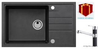 Alveus SET dřez Intermezzo 130 + AM 130 - 91 black