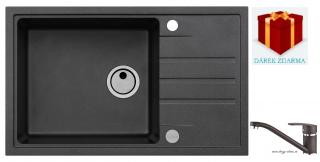 Alveus SET dřez Intermezzo 130 + Nina - 91 black