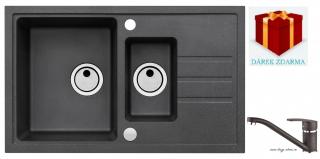Alveus SET dřez Intermezzo 70 + Nina - 91 black
