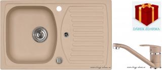 Alveus SET dřez Record 30 + baterie Nina - 55 beige