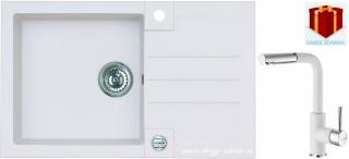 Alveus SET dřez Rock 130 + baterie Siros - 11 white