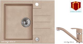 Alveus SET dřez Rock 30 + baterie Nina - 55 beige