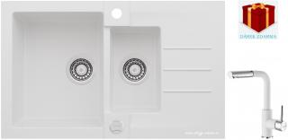 Alveus SET dřez Rock 70 + baterie Siros - 11 white