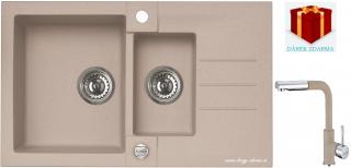 Alveus SET dřez Rock 70 + baterie Siros - 55 beige