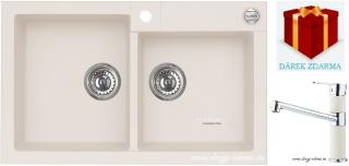 Alveus SET dřez Rock 90 + baterie AM 130 - 11 white