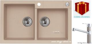 Alveus SET dřez Rock 90 + baterie AM 130 - 55 beige