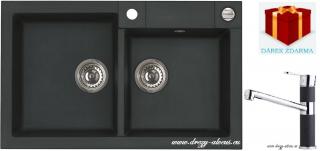 Alveus SET dřez Rock 90 + baterie AM 130 - 91 black