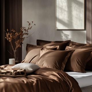 Povlečení Exclusive TENCEL™ Chocolate Povlak na peřinu: 90 x 130 cm, Povlak na polštář: 50 x 70 cm oxford