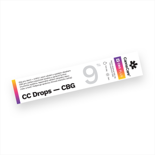 CannaCare Kapky CC Drops s CBG 9% 7 ml