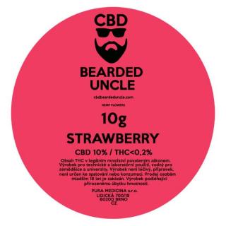 CBD konopný květ weed STRAWBERRY 10g BEARDED UNCLE