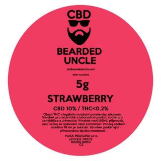 CBD konopný květ weed STRAWBERRY 5g BEARDED UNCLE