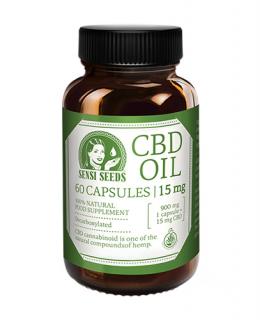 CBD olej  kapsle 15mg 60ks SENSI SEEDS