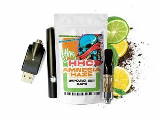 Czech CBD HHC set baterie + cartridge Amnesia Haze 94 %, 0,5 ml