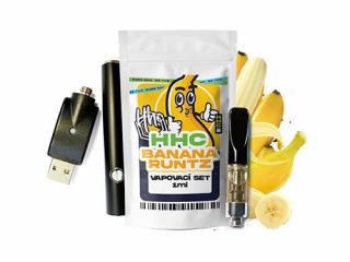 Czech CBD HHC set baterie + cartridge Banana Runtz 94 %, 1 ml