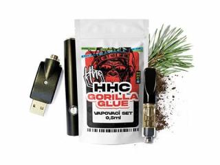 Czech CBD HHC set baterie + cartridge Gorilla Glue 94 %, 0,5 ml