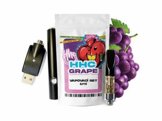 Czech CBD HHC set baterie + cartridge Grape 94 %, 1 ml