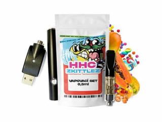 Czech CBD HHC set baterie + cartridge Zkittlez 94 %, 0,5 ml