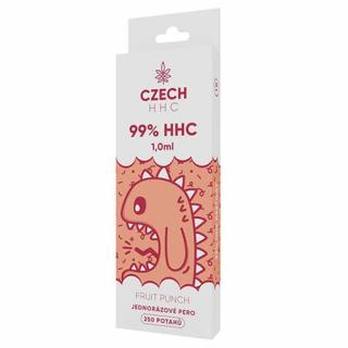 CZECH HHC 99% HHC jednorazové pero Fruit Punch 250 potahů 1ml 1ks