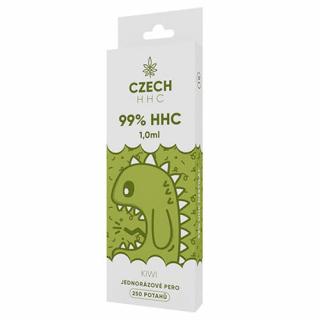 CZECH HHC 99% HHC jednorazové pero Kiwi 250 potahů 1ml 1ks