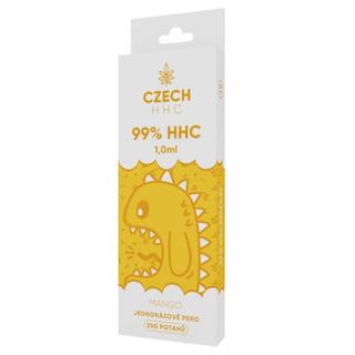 CZECH HHC 99% HHC jednorazové pero Mango 250 potahů 1ml 1ks