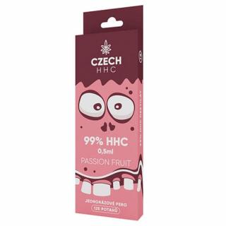 CZECH HHC 99% HHC jednorazové pero Passion Fruit 125 potahů 0,5ml 1ks