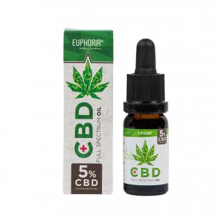 Euphoria CBD konopný olej full spectrum 5% 500 mg 10 ml