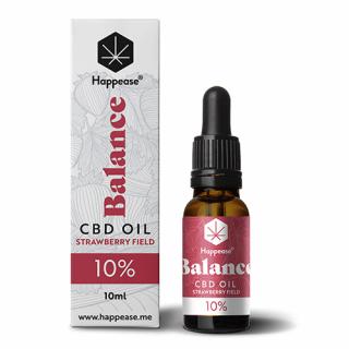 Happease Balance CBD Olej Strawberry Field 10 % 1000 mg 10 ml