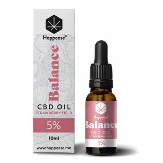 Happease Balance CBD Olej Strawberry Field 5 % 500 mg 10 ml