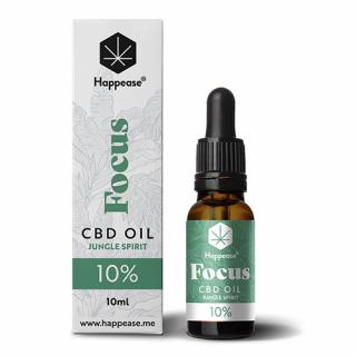 Happease Focus CBD Olej Jungle Spirit 10 % 1000 mg 10 ml