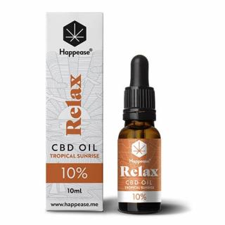 Happease Relax CBD Olej Tropical Sunrise 10 % 1000 mg 10 ml