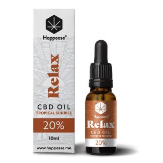 Happease Relax CBD Olej Tropical Sunrise 20 % 2000 mg 10 ml