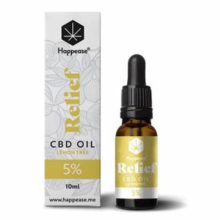 Happease Relief CBD Olej Lemon Tree 5 % 500 mg 10 ml