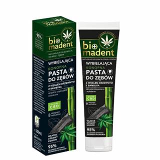 Konopná bělící zubní pasta s CBD BioMadent 100 ml