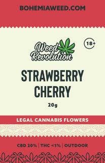 RAWBERRY CHERRY OUTDOOR CBD 20% a THC 1% 20g